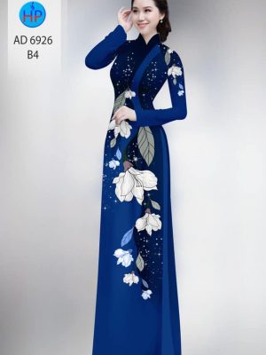 Vải áo dài hoa in 3D mới ra AD 6926 21 vai ao dai hoa 3d dam tham 364277