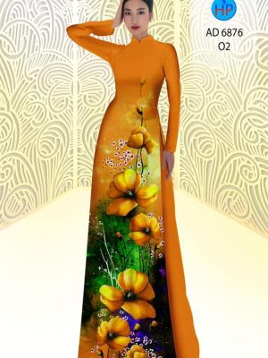 vai ao dai hoa 3d dang hot 2713