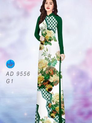 Vải áo dài hoa in 3D mới ra AD 9556 31 vai ao dai hoa 3d dep 54683
