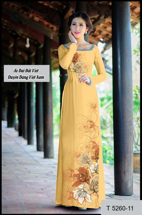 vai ao dai hoa 3d dep 91186