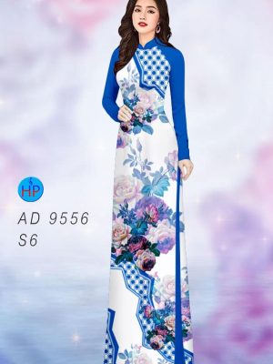Vải áo dài hoa in 3D mới ra AD 9556 22 vai ao dai hoa 3d doc dao 846217