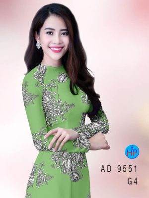 Vải áo dài hoa 3D kiểu mới AD 9551 31 vai ao dai hoa 3d duoc tim nhieu 177144