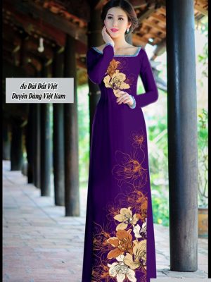 Vải áo dài hoa 3D mới ra AD T5260 20 vai ao dai hoa 3d duoc tim nhieu 2011143