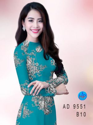 Vải áo dài hoa 3D kiểu mới AD 9551 35 vai ao dai hoa 3d duoc tim nhieu 871130