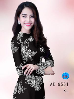 Vải áo dài hoa 3D kiểu mới AD 9551 21 vai ao dai hoa 3d gia tot 472169