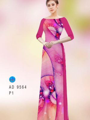 vai ao dai hoa 3d long lanh 11079