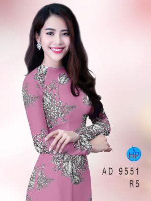 Vải áo dài hoa 3D kiểu mới AD 9551 28 vai ao dai hoa 3d mau moi 1371103