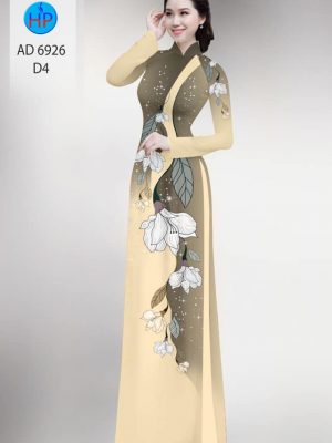 Vải áo dài hoa in 3D mới ra AD 6926 33 vai ao dai hoa 3d mau moi 1664236