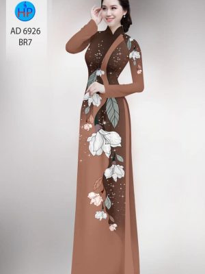 Vải áo dài hoa in 3D mới ra AD 6926 31 vai ao dai hoa 3d thuot tha 464190