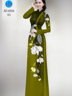 Vải áo dài hoa in 3D mới ra AD 6926 27 vai ao dai hoa 3d ua chuong 176427