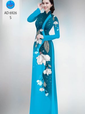 Vải áo dài hoa in 3D mới ra AD 6926 24 vai ao dai hoa 3d ua chuong 206497