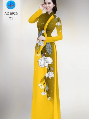 Vải áo dài hoa in 3D mới ra AD 6926 23 vai ao dai hoa 3d vua ra 1264282