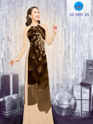 Vải áo dài hoa in 3D mới ra AD 5931 29 vai ao dai hoa 3d vua ra 2038280