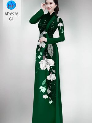 Vải áo dài hoa in 3D mới ra AD 6926 36 vai ao dai hoa 3d vua ra 36476
