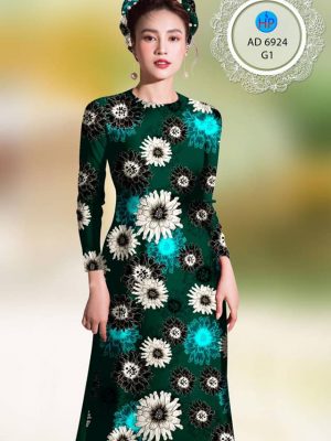 Vải áo dài hoa cúc đều mới ra AD 6924 33 vai ao dai hoa cuc deu thanh lich 1795105