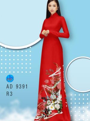 vai ao dai hoa cuc phong cach 18308