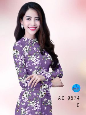 Vải áo dài hoa đều thiết kế 2020 AD 9574 35 vai ao dai hoa deu chat luong 717244