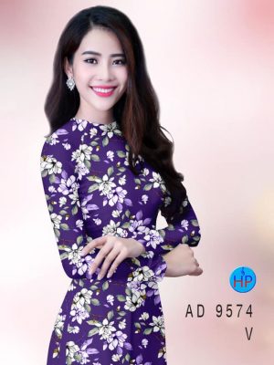 Vải áo dài hoa đều thiết kế 2020 AD 9574 34 vai ao dai hoa deu chat luong 917188