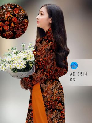 Vải áo dài hoa đều thiết kế 2020 AD 9518 28 vai ao dai hoa deu cuc dep 181890