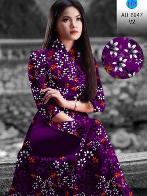 Vải áo dài hoa đều kiểu mới AD 6947 33 vai ao dai hoa deu cuc hot 1388204
