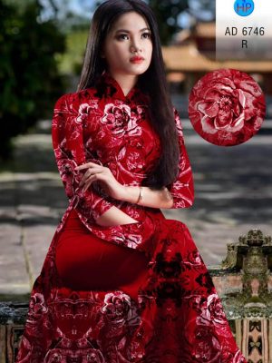 Vải áo dài hoa đều thiết kế 2020 AD 6746 28 vai ao dai hoa deu cuc hot 1428169