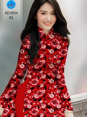 Vải áo dài hoa hồng đều thiết kế 2020 AD 6934 33 vai ao dai hoa deu cuc hot 1569165