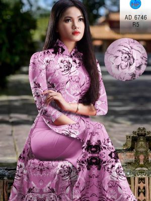 Vải áo dài hoa đều thiết kế 2020 AD 6746 29 vai ao dai hoa deu cuc hot 228112