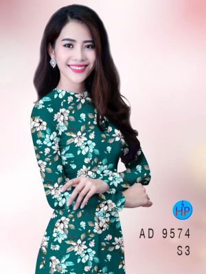 Vải áo dài hoa đều thiết kế 2020 AD 9574 26 vai ao dai hoa deu dam tham 2017215