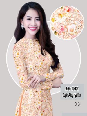 Vải áo dài hoa đều thiết kế 2020 AD H14423 30 vai ao dai hoa deu dang hot 1042261