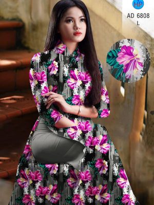 Vải áo dài hoa đều thiết kế 2020 AD 6808 21 vai ao dai hoa deu dep 1120287