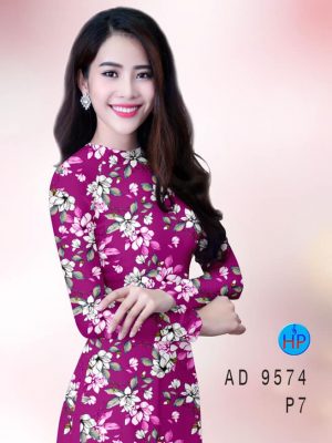 Vải áo dài hoa đều thiết kế 2020 AD 9574 24 vai ao dai hoa deu dep 2017222