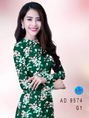 Vải áo dài hoa đều thiết kế 2020 AD 9574 22 vai ao dai hoa deu duoc chon nhieu 1217266