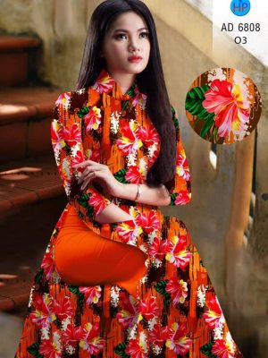 Vải áo dài hoa đều thiết kế 2020 AD 6808 35 vai ao dai hoa deu duoc chon nhieu 172016