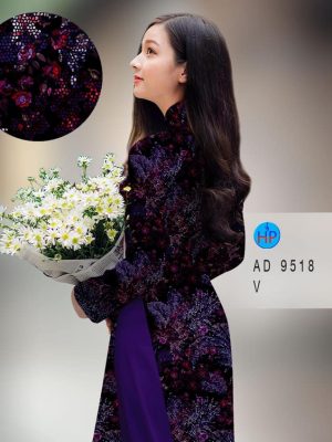 Vải áo dài hoa đều thiết kế 2020 AD 9518 22 vai ao dai hoa deu duoc chon nhieu 1818260