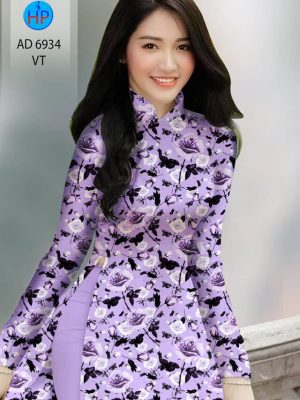 Vải áo dài hoa hồng đều thiết kế 2020 AD 6934 26 vai ao dai hoa deu gia tot 76936