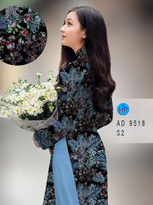 Vải áo dài hoa đều thiết kế 2020 AD 9518 35 vai ao dai hoa deu long lanh 1818222