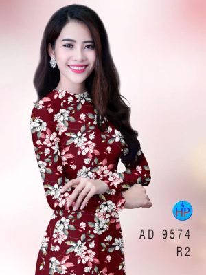 Vải áo dài hoa đều thiết kế 2020 AD 9574 29 vai ao dai hoa deu long lanh 417288