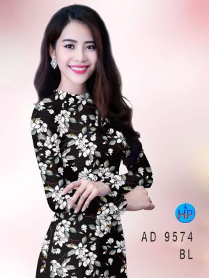 Vải áo dài hoa đều thiết kế 2020 AD 9574 37 vai ao dai hoa deu long lanh 81796