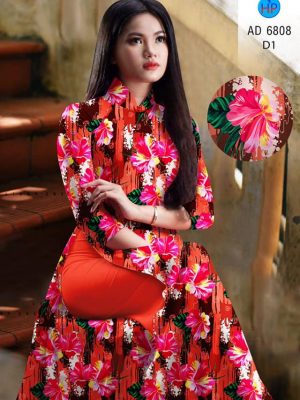 Vải áo dài hoa đều thiết kế 2020 AD 6808 32 vai ao dai hoa deu mau moi 020181