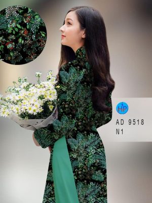 Vải áo dài hoa đều thiết kế 2020 AD 9518 24 vai ao dai hoa deu mau moi 19184