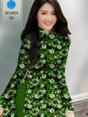 Vải áo dài hoa hồng đều thiết kế 2020 AD 6934 28 vai ao dai hoa deu mau moi 269211