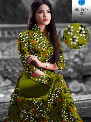 Vải áo dài hoa đều kiểu mới AD 6947 23 vai ao dai hoa deu nam nay 088108