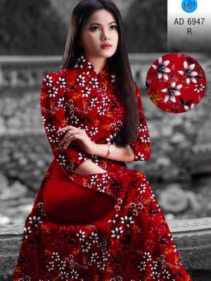 Vải áo dài hoa đều kiểu mới AD 6947 28 vai ao dai hoa deu nam nay 108886
