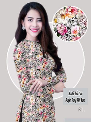 Vải áo dài hoa đều thiết kế 2020 AD H14423 34 vai ao dai hoa deu nam nay 1642188