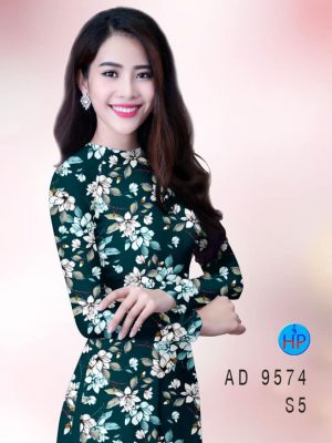 Vải áo dài hoa đều thiết kế 2020 AD 9574 28 vai ao dai hoa deu phong cach 1717213