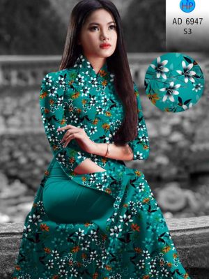 Vải áo dài hoa đều kiểu mới AD 6947 32 vai ao dai hoa deu phong cach 188200