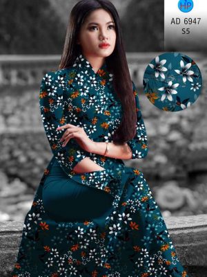 Vải áo dài hoa đều kiểu mới AD 6947 30 vai ao dai hoa deu phong cach 588125
