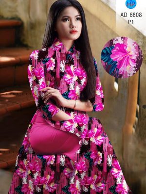 Vải áo dài hoa đều thiết kế 2020 AD 6808 37 vai ao dai hoa deu rat dep 172013
