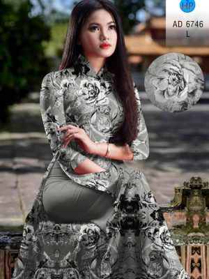 Vải áo dài hoa đều thiết kế 2020 AD 6746 25 vai ao dai hoa deu rat dep 32883
