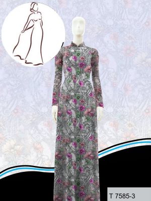 Vải áo dài hoa đều kiểu mới AD T7585 8 vai ao dai hoa deu rat dep 586223